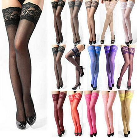 2019 Women's sexy lace stockings multiple color's stockings, sofsy lace thigh high stockings for