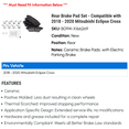 thumbnail image 2 of Rear Brake Pad Set - Compatible with 2018 - 2020 Mitsubishi Eclipse Cross 2019, 2 of 2