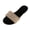 Black, variant on Virmaxy Womens Flat Sandals Pearl Flip Flops New Summer Oversized Flat Bottomed Round Toe Sandals Beige 36