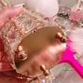thumbnail image 4 of Estrela - Soporte para brochas de maquillaje de cristal hecho a mano, lápiz de cejas, colección de vasos, organizador de almacenamiento de cosméticos para tocador, baño, dormitorio, escritorio de, 4 of 5