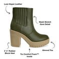 thumbnail image 5 of Journee Collection Womens Riplee Almond Toe Platform Ankle Booties, 5 of 6