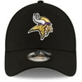 thumbnail image 2 of Men's New Era Black Minnesota Vikings The League 9FORTY Adjustable Hat, 2 of 5