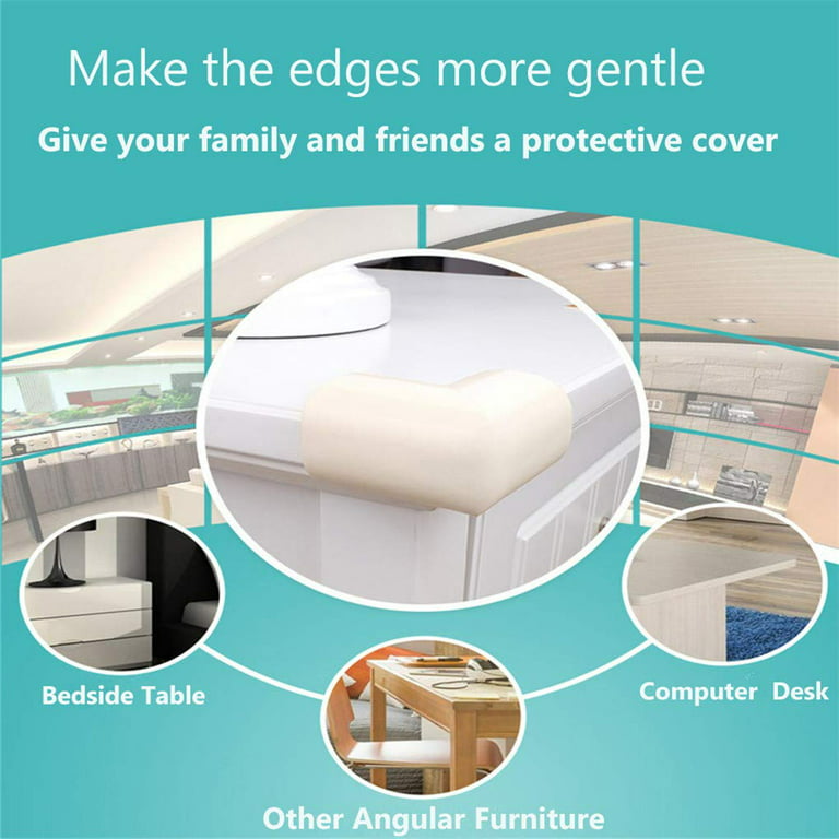 Corner Protector for Baby - Soft Cushion to Cover Sharp Furniture & Table  Edges - The Safest and Easiest Baby Proofing Corner Protectors Guards - Furniture  Corner & Edge Safety Bumpers - (12 Pack)
