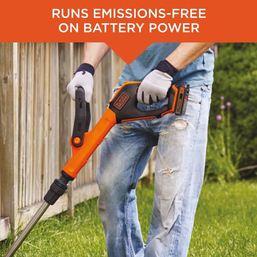 20V MAX EASYFEED Lithium-Ion Brushed Cordless String Trimmer/Edger Kit (2 Ah)