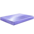 thumbnail image 2 of ANMINY Fitted Sheet Deep Pocket Bed Sheet Satin Silk Sheets Ultra Soft Machine Washable Full, Purple, 2 of 8