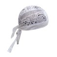 thumbnail image 3 of Gorro de algodón para ciclismo, gorro de verano para correr, deportes al aire libre, gorro de pirata (blanco), 3 of 5