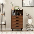 thumbnail image 4 of Costway Commode 3 Cubes Organisateur de Rangement Commode 4 Tiroirs avec Comptoir, 4 of 10