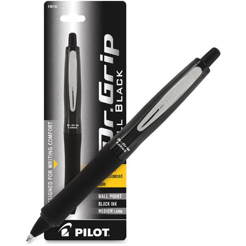 Ballpoint Pens Medium Point 1mm Black Ink Work Pen with Super Soft Grip  Ball Point Pen for Men Women Retractable Office Pens (Black-6) 