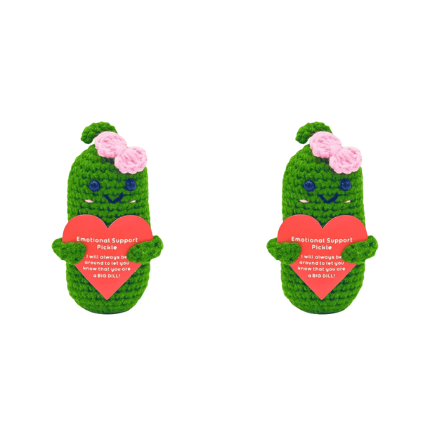 Muñeca Punto Positivo Apoyo Emocional Pepino (pepinillo Con Lazo)