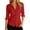 Red, variant on Kureaily Women's Collared Button Up Chest Pocket Roll Tab Long Sleeve Shirt (Army Green)