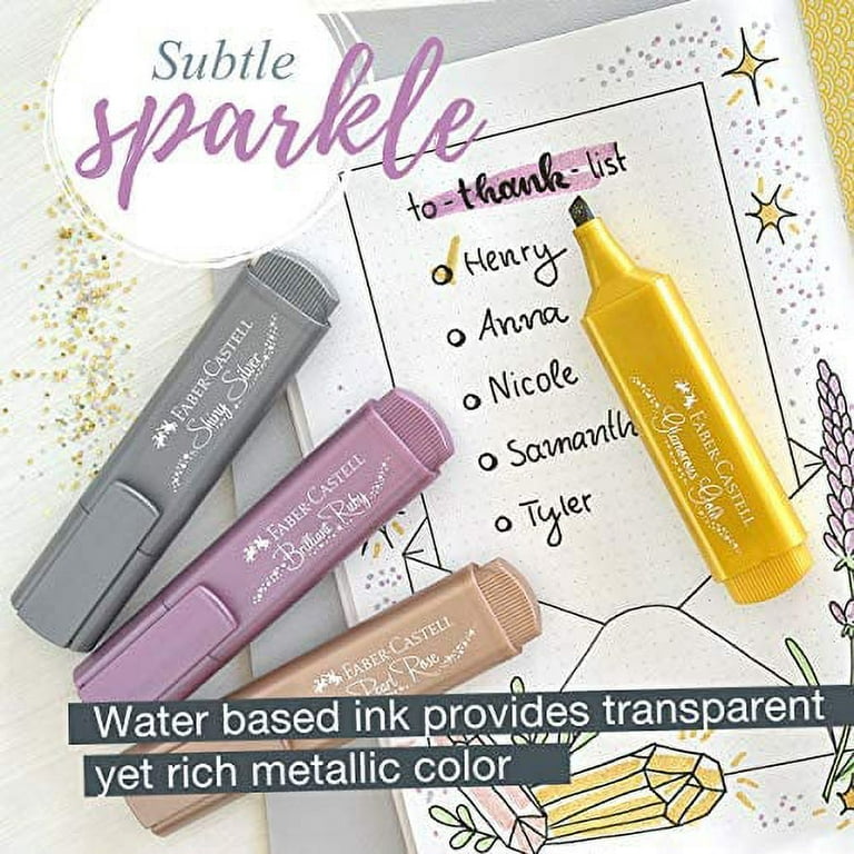 Wholesale Highlighters set Metallic Highlighter Set Assortment Of 8 Subtle Glitter  Highlighter Markers Note Taking And Journaling Supplies 230505 From Mang10,  $11.04