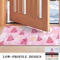 thumbnail image 3 of Pink Christmas Tree Door Rugs,Washable Non Slip Door Mats Indoor,Decorative Door Mats,Entry Mat Indoor for Entrance,Bedroom,Kitchen,Bathroom,17"x30", 3 of 6