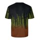 thumbnail image 3 of Hombres Casual manga corta estampado cuello redondo moda pulóver camiseta blusa Tops Pompotops oipoqjl7168, 3 of 4