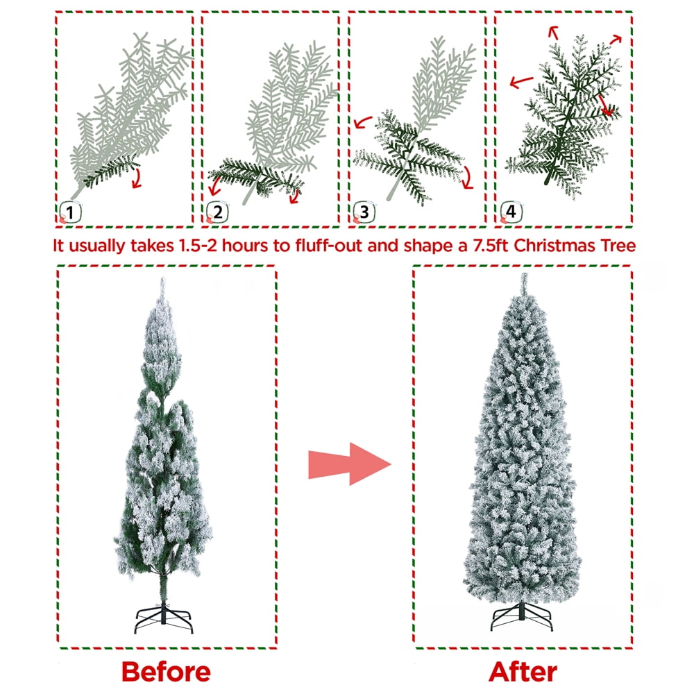 Buy Easyfashion 7.5 Ft Artificial Christmas Tree Holiday Decoration