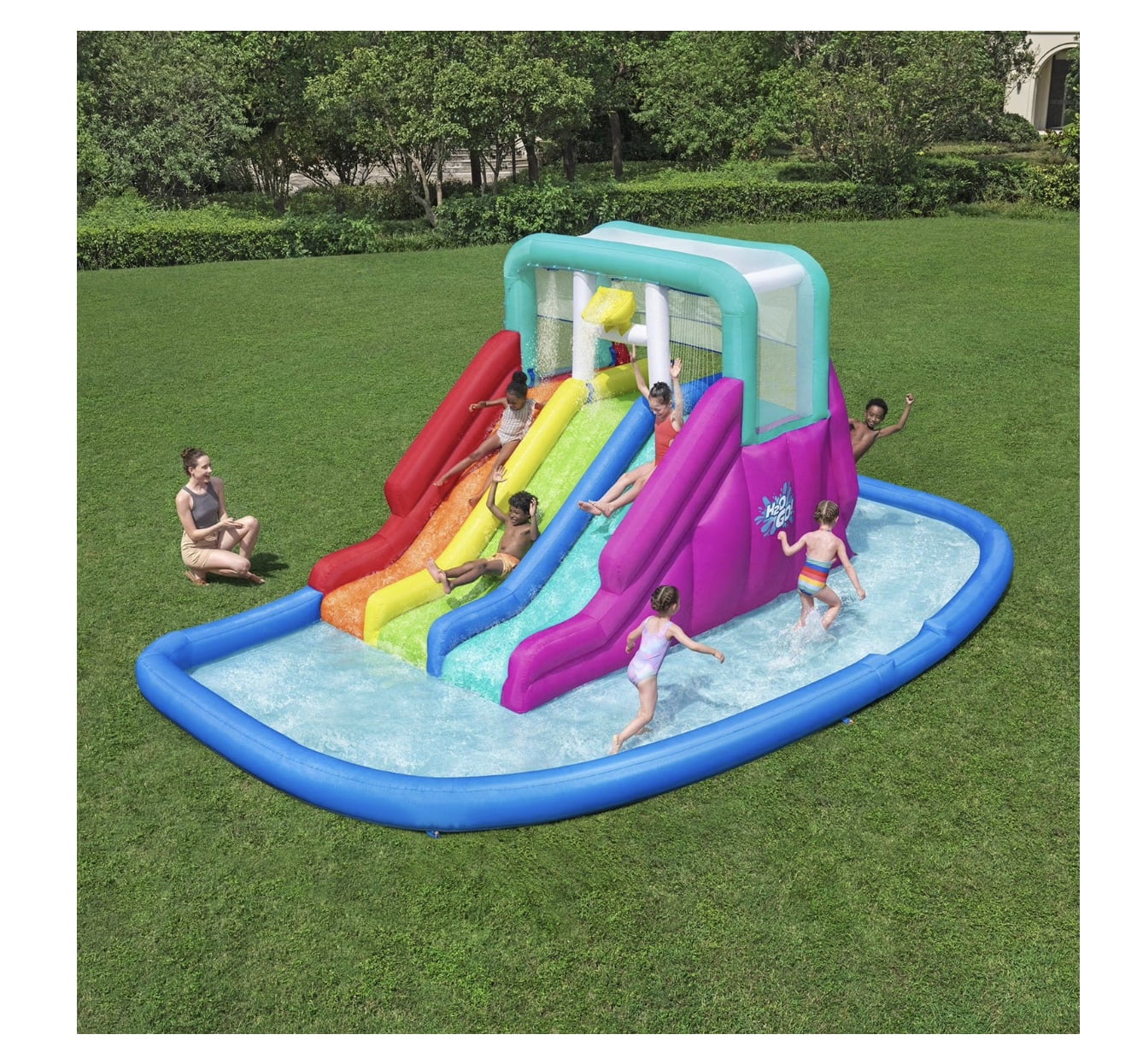 H2OGO! Triple Splash 8'9" Inflatable Water Park