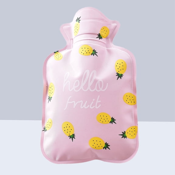 Homoyoyo Hot Water Bag Pink Lightweight Portable High Temperature Resistance for Winter