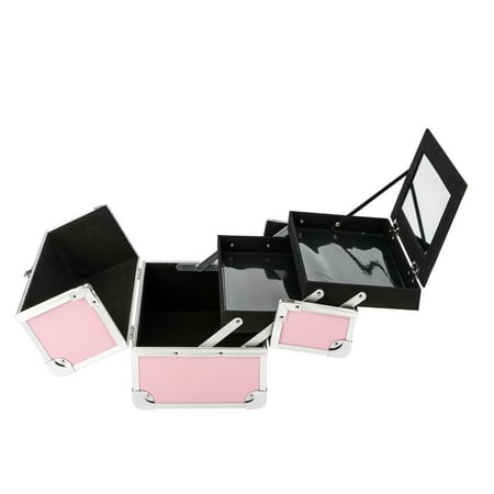 Amasava Portable Makeup Train Case Mini Alumi Cosmetic