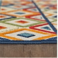 thumbnail image 2 of 8â€™ Round Multicolor Aztec Pattern Indoor Outdoor Area Rug, 2 of 3