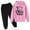 Z2 Pink, variant on ASFGIMUJ Toddler Fall Outfits For Girls Casual Solid Color Long Sleeve Hoodie Pullover Sweatshirt Tracksuit Jogger Sweatpants Unisex 2 Pc Sweatsuit Set Baby Boy Outfits Black 3 Years-4 Years