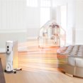 thumbnail image 4 of Gymax 1500W Oil Filled Radiator Heater Portable Space Heater Home Office, 4 of 10