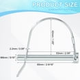 thumbnail image 2 of Uxcell Shaft Locking Pin W Ear Safety Coupler Pin Pto Pin Round Arch Wire Retainer 5/16x2-9/16"x1-1/4" 2, 2 of 7