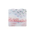 thumbnail image 1 of Unique Bargains 1 Pc Espejo de Maquillaje Pintado a Mano para Mujeres para Viajes Vacaciones Azul Rosa Metal PU Vidrio, 1 of 1