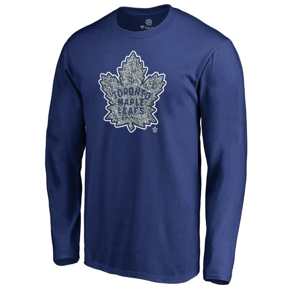 Men's Royal Toronto Maple Leafs Static Logo Long Sleeve T-Shirt