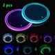thumbnail image 1 of 2 luces LED para portavasos, posavasos LED para coche, almohadilla luminosa luminiscente de 7 colores, 1 of 2