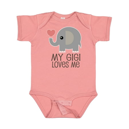 

Inktastic My Gigi Loves Me Grandchild Gift Baby Boy or Baby Girl Bodysuit