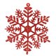 thumbnail image 1 of 24 Uds. Adornos navideños de copos de nieve de plástico con purpurina para decoración navideña, decoración de ventanas, 1 of 5
