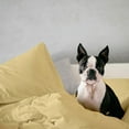 thumbnail image 4 of 500 TC Light Gold Queen Size Sheet Sets By Fisher West New York, 4 of 7