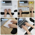 sixwipe Ergonomic Mouse Pad with Wrist Rest, No Slip Foldable Keyboard
