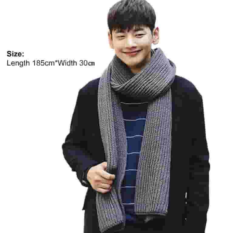 宅配 Scarf Unisex Anvazise Solid Winter Autumn Knitted Color Clothing