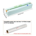 thumbnail image 2 of Dispensador de envoltura de plástico con cortador deslizante, dispensador de envoltura adhesiva y organizador de papel de aluminio, verde, 2 of 7