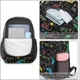 thumbnail image 4 of Game Controller Black Pattern 17" School Backpacks for Teens,Waterproof Oxford Fabric,S-Shape Padded Straps for School,Travel,Hiking,Camping, 4 of 6
