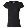 thumbnail image 1 of Gildan- Camiseta de manga corta para mujer (Negro), 1 of 2