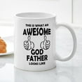 thumbnail image 3 of CafePress - Awesome Godfather Looks Like Mugs - 11 oz Ceramic Mug - Novelty Coffee Tea Cup, 3 of 4
