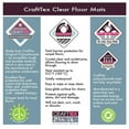 thumbnail image 7 of CraftTex® Clear Floor Mat for Carpets - 35" x 47", 7 of 7