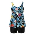thumbnail image 5 of Wo Piece Swimsuit For Women Modest Tummy Control Bathing Suits Tankini Set Swim Tank Top With Shorts, 5 of 5