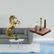 thumbnail image 2 of Elegante Figura De Caballo Hecha A Mano Con Base De Madera. Decoración De Mesa única Y Organizador De Pañuelos Para El Hogar, La Oficina Y El Comedor., 2 of 8