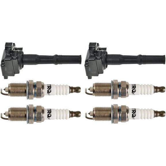 Ignition Coil and Spark Plug Kit 6 Piece - Compatible with 1995 - 1998 Toyota Tercel 1996 1997