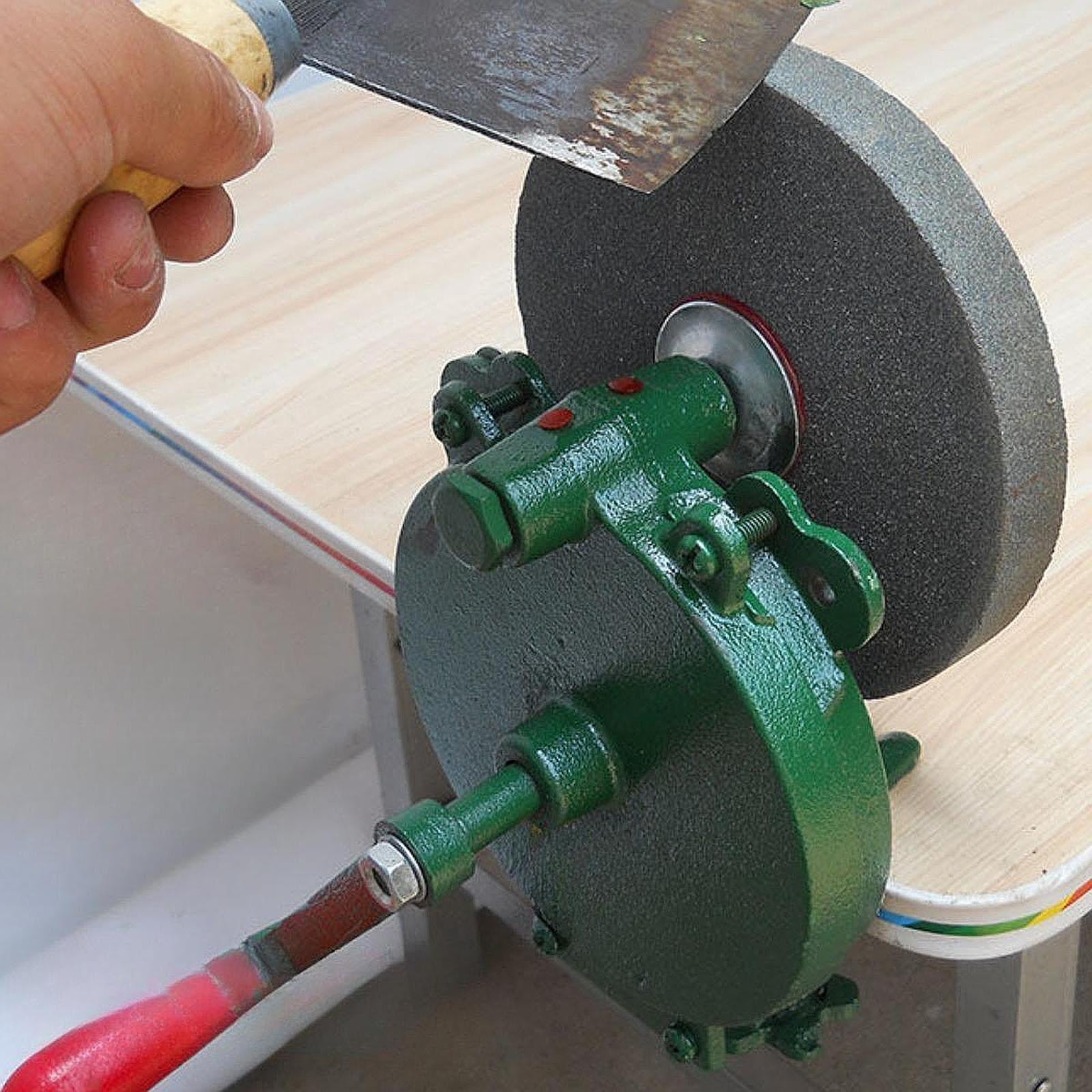 Fancyes Hand Cranking Grinding Machine Practical Professional Manual Grinder 4 inch