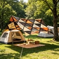 thumbnail image 3 of Cheapark 72.8 x 72.8 Inch Sun Shade Tent Camping Tarp Cover large waterproof shade tarp for camping backyard outdoor activity sun and rain shelter portable landscape cover Gift, 3 of 6
