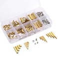 thumbnail image 1 of Yeacher 240 Pcs Vis M2 Supports Filetés Mâle Femme Laiton Entretoise PCB Planche Hexagonale Vis Écrous Assortiment Kit Matériel, 1 of 8