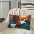 thumbnail image 6 of Fotbe Textured Bald Eagle Pillow Cases - Envelope Closure - Luxury, Extra Soft, Cooling Pillow Covers - Wrinkle, Fade, Stain Resistant-16"x24", 6 of 8