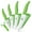 Green, variant on Akatsuki Ceramic Knife Set 9-Piece Kitchen Chef Paring Knives Set with Covers,3", 4", 5", 6" Vegetable Fruit Cooking Knife and a Peeler
