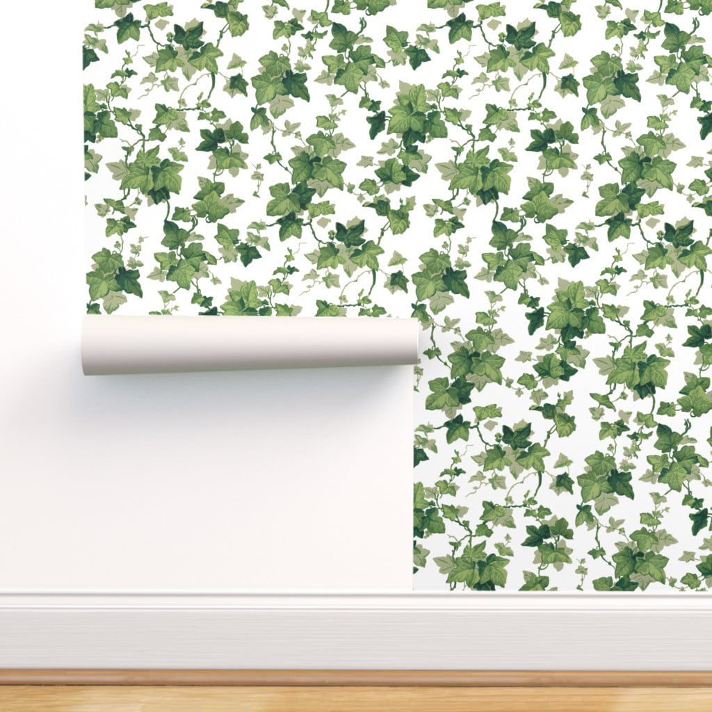 Peel & Stick Wallpaper 3ft x 2ft - English Bright Leaves Botanical