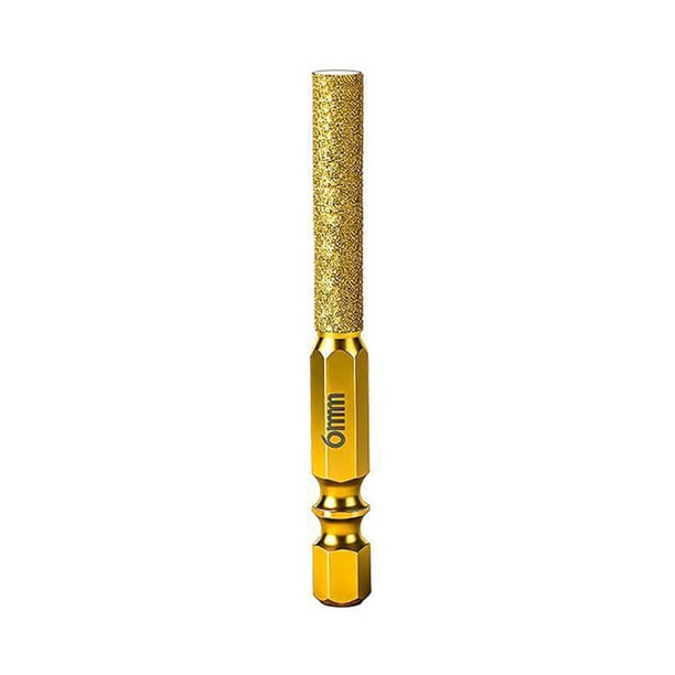 Juego de brocas de diamante para baldosas con cera refrigerante para perforación de mármol, granito, vidrio, hormigón, vástago hexagonal antideslizante.