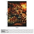 thumbnail image 4 of Orinice Leopard Rosette Patterns Warm Lightweight Blanket Soft Fleece Throw Blanket for All Seasons - Living Room Sofa Decor Cow Gifts Blanket, Long-Lasting Comfort 40x50in, 4 of 6