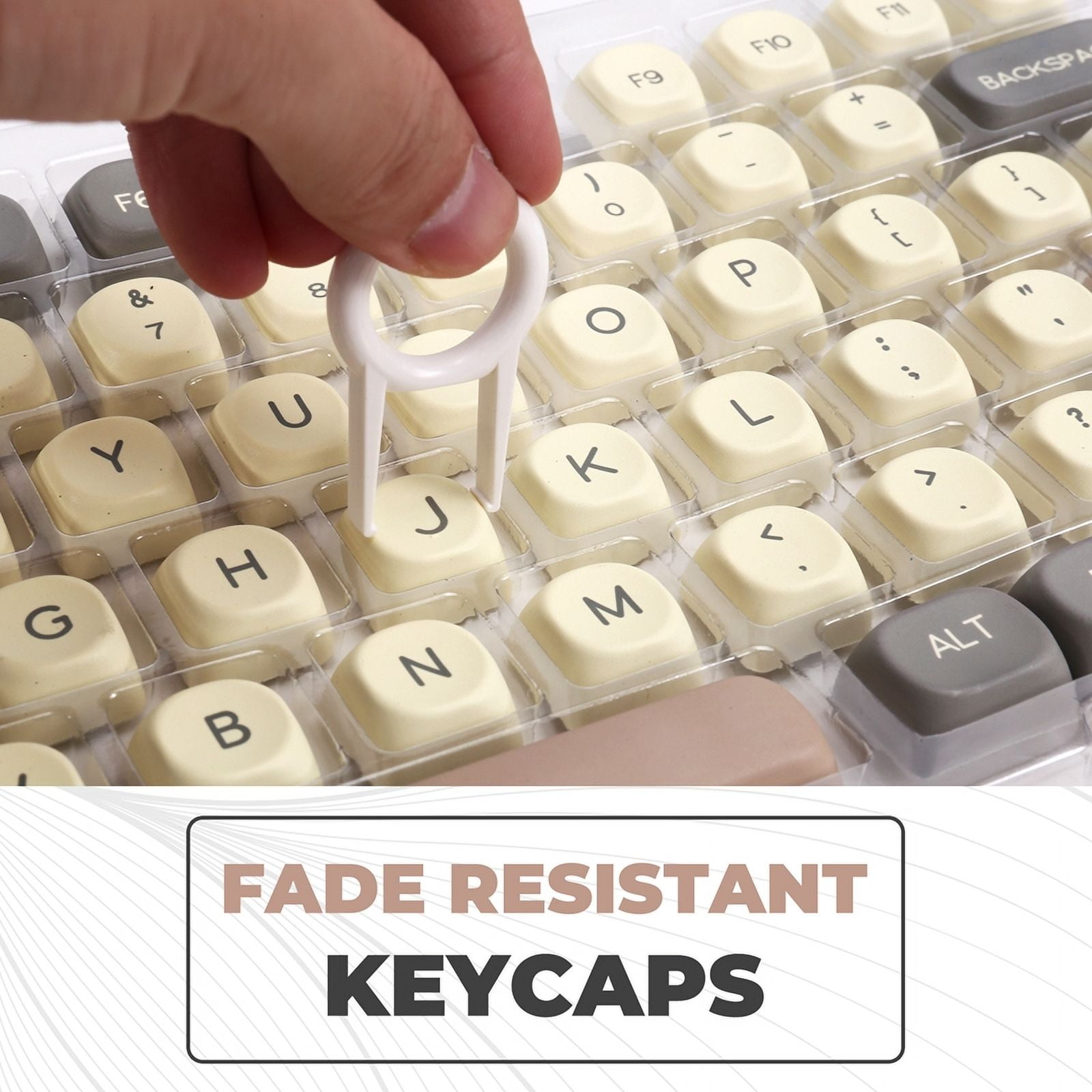 Keycaps PBT Key Cap Fit Laptop PC Game Office Thermally Sublimated Keycaps A